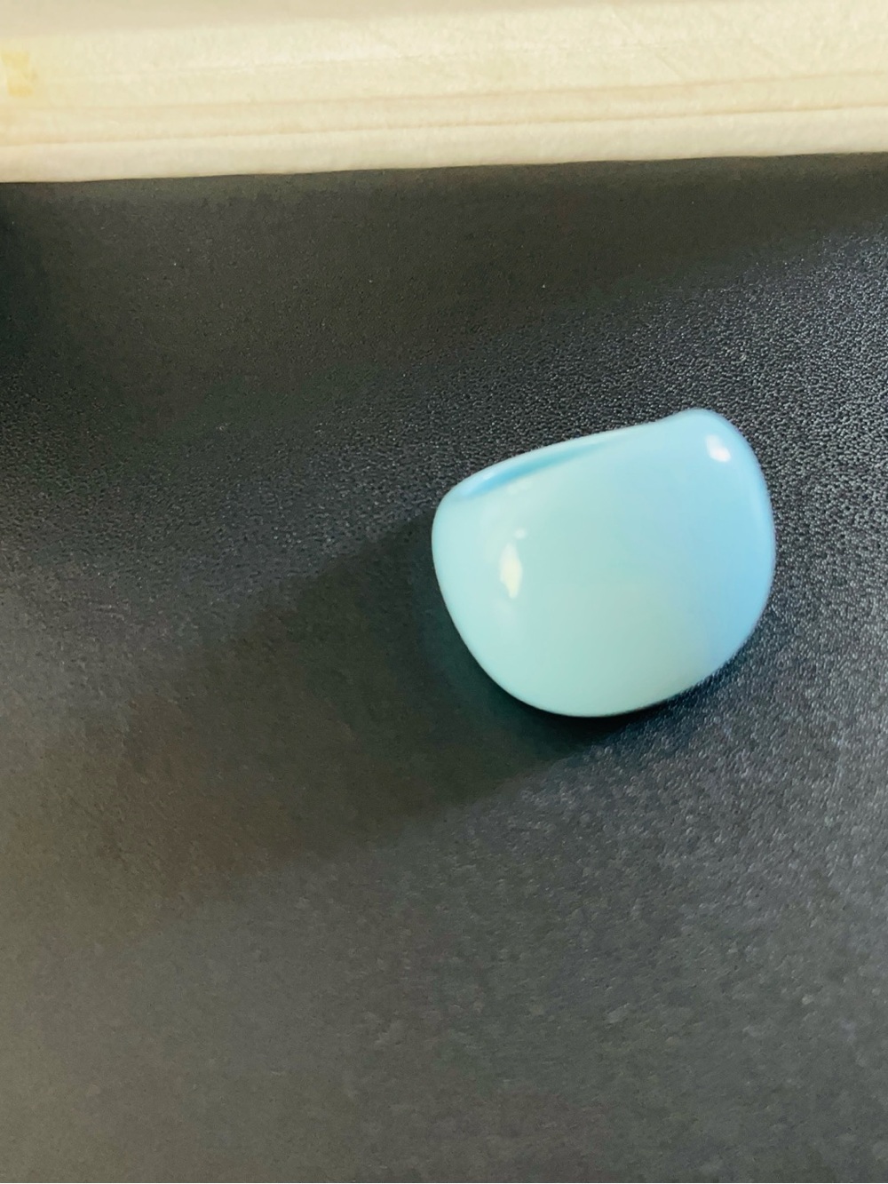 NWOT Chunky Light Blue Resin Ring